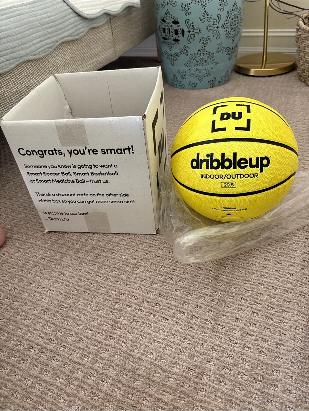 Yellow Indoor/Outdoor Kids Basketball